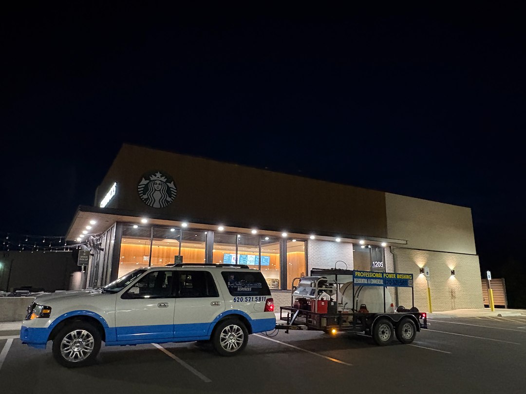 POWER WASHING STARBUCKS LOCATIONS THROUGHOUT SOUTHWEST KANSAS
